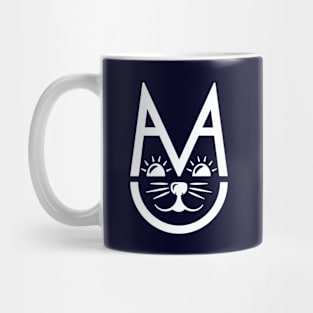 Cute Meow Cat Face (White) Mug